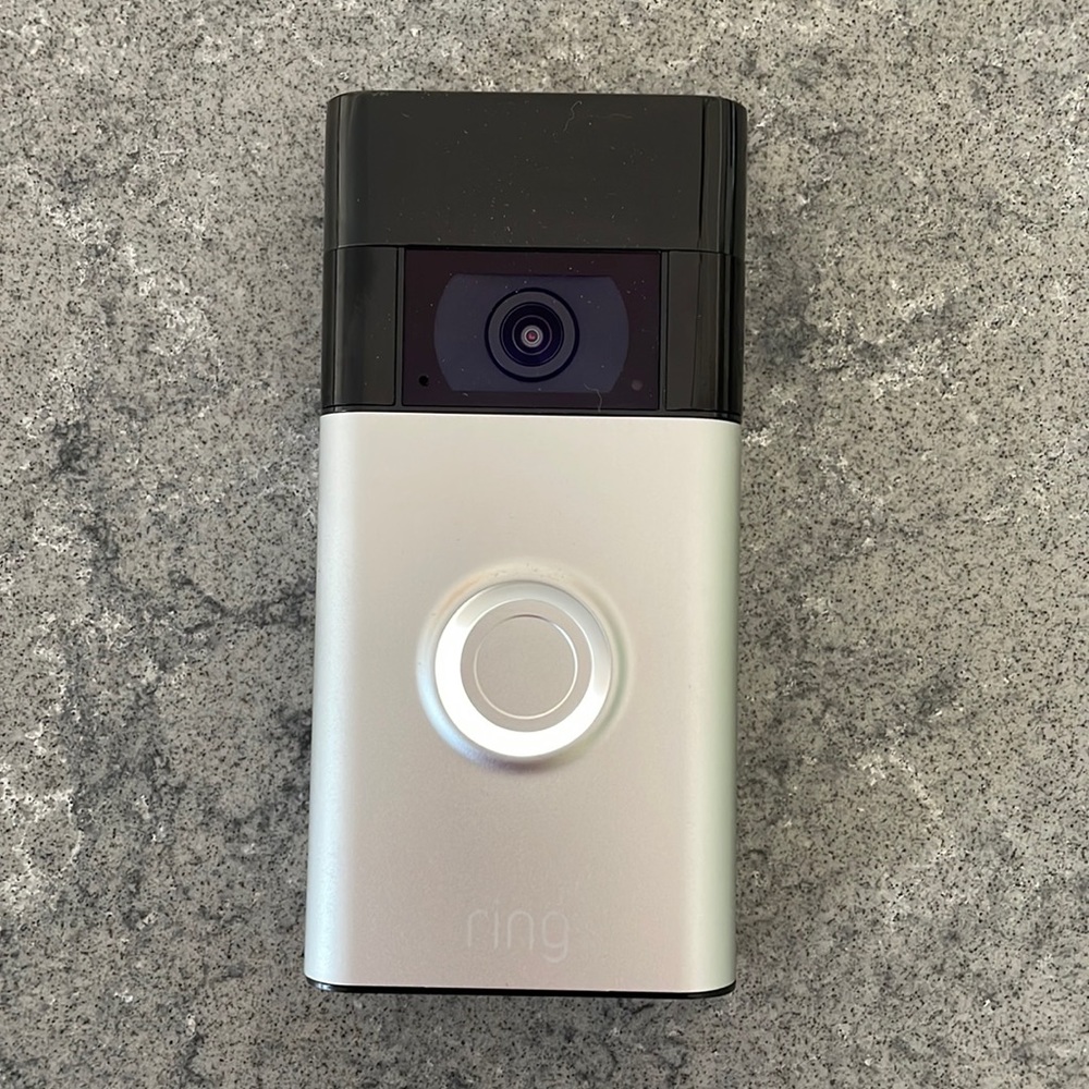 Ring video doorbell with attachment
